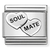 Nomination Composable Classic Link 330101/38 Soul Mate Hearts in 925 Silver